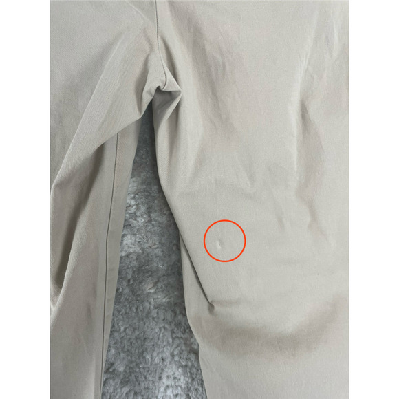 Talbots Size 8 Straight Leg Zipper Pocket Minimalist Pants Button Zip Beige - Picture 3 of 12